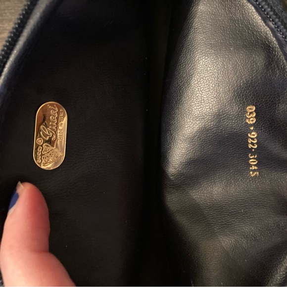 NWOT Vintage Gucci Zipper Pouch Clutch Wallet Italian Authentic - Picture 6 of 9